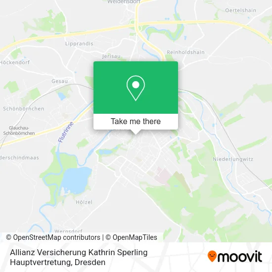 Карта Allianz Versicherung Kathrin Sperling Hauptvertretung