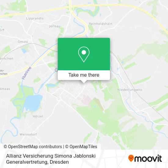 Карта Allianz Versicherung Simona Jablonski Generalvertretung