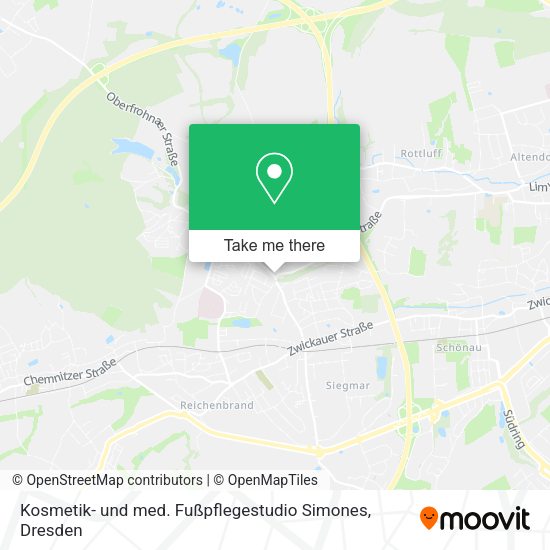 Карта Kosmetik- und med. Fußpflegestudio Simones