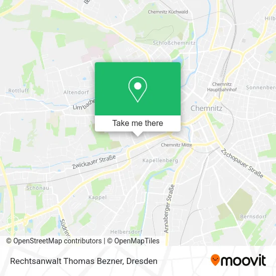 Карта Rechtsanwalt Thomas Bezner