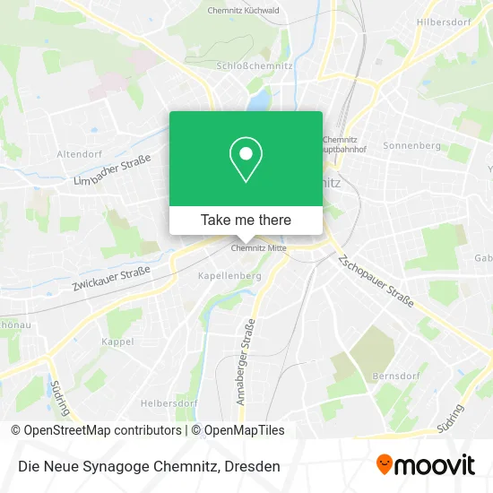 Die Neue Synagoge Chemnitz map