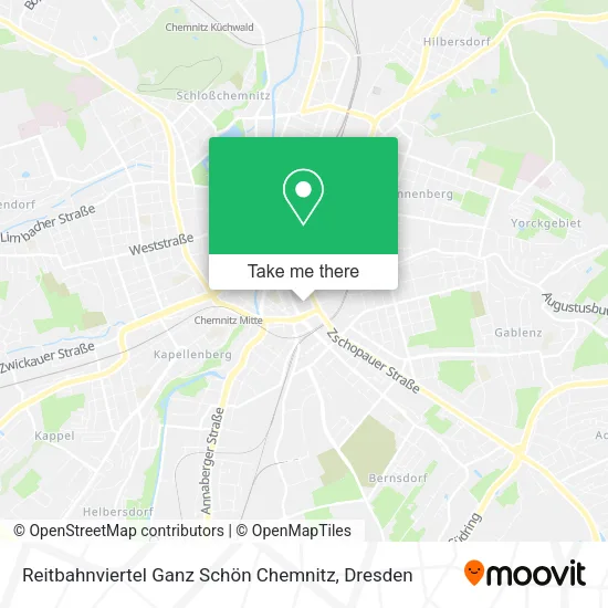 Карта Reitbahnviertel Ganz Schön Chemnitz