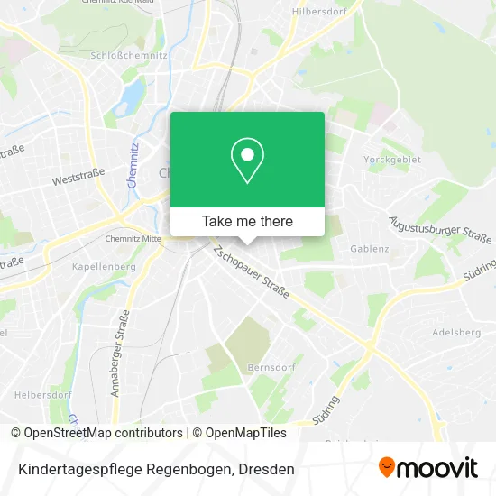 Карта Kindertagespflege Regenbogen