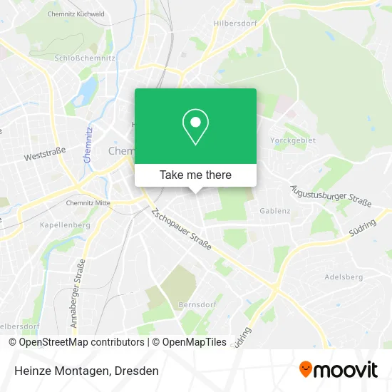 Карта Heinze Montagen