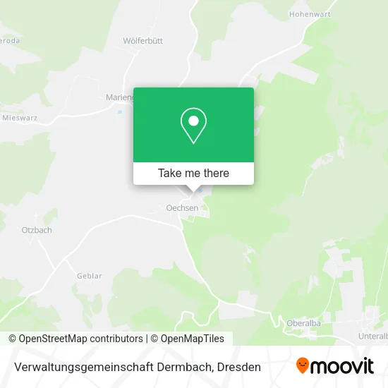 Карта Verwaltungsgemeinschaft Dermbach