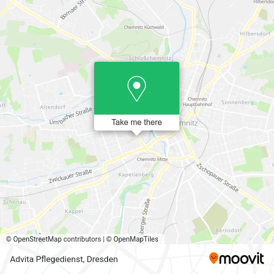 Карта Advita Pflegedienst