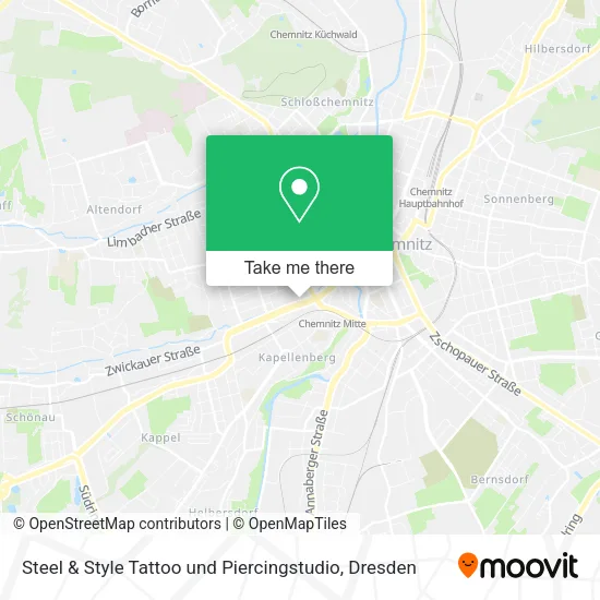 Карта Steel & Style Tattoo und Piercingstudio
