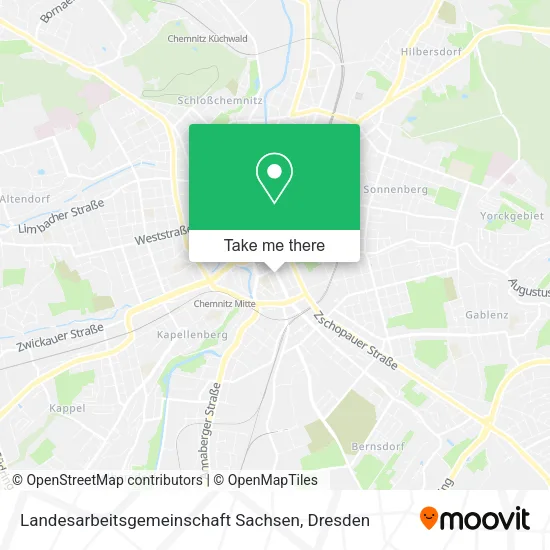 Landesarbeitsgemeinschaft Sachsen map