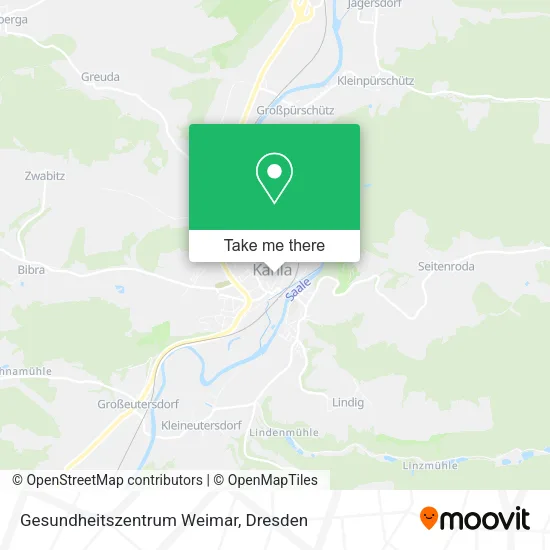 Карта Gesundheitszentrum Weimar