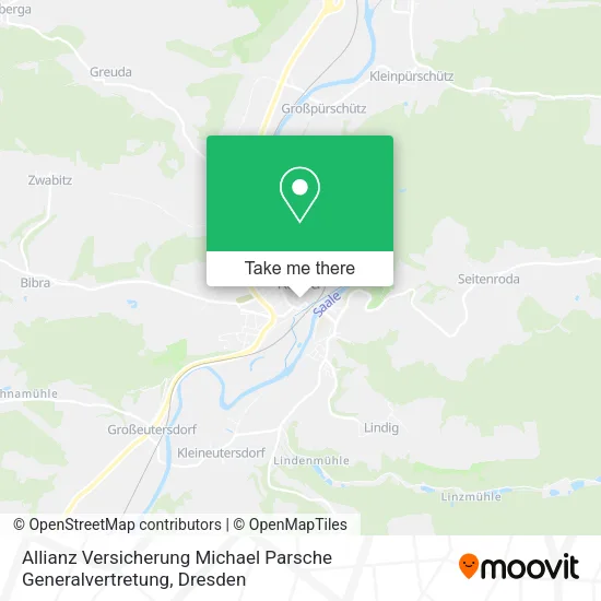 Карта Allianz Versicherung Michael Parsche Generalvertretung