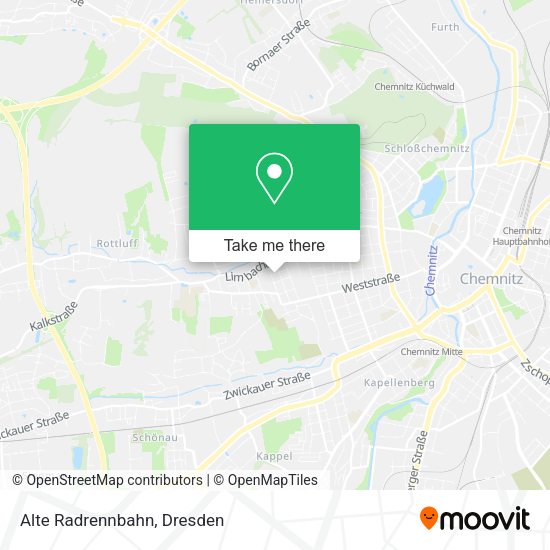 Карта Alte Radrennbahn