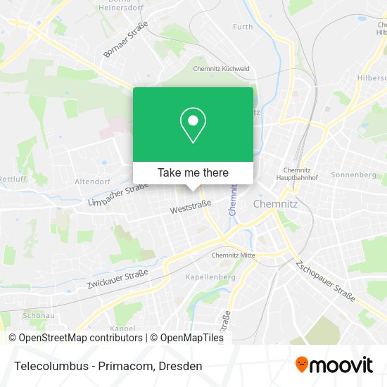 Карта Telecolumbus - Primacom