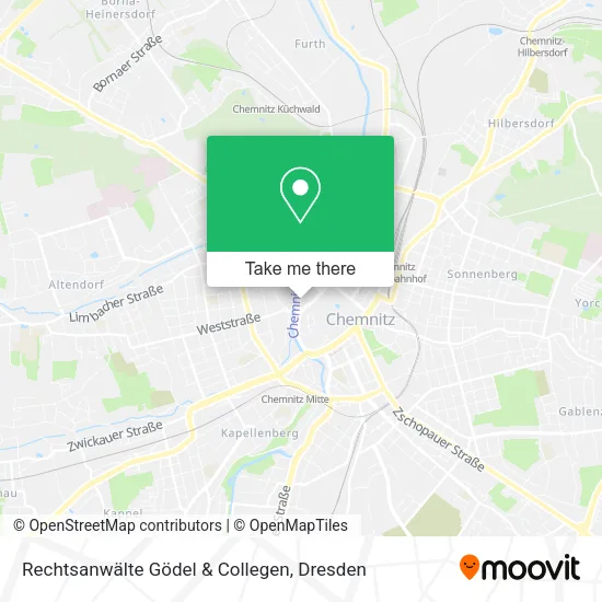 Карта Rechtsanwälte Gödel & Collegen
