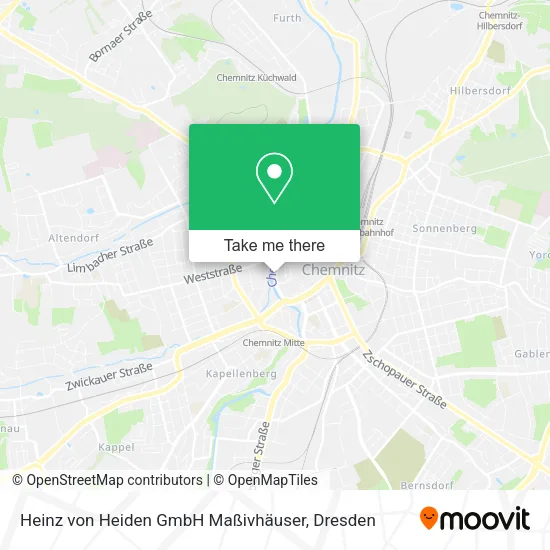 Карта Heinz von Heiden GmbH Maßivhäuser
