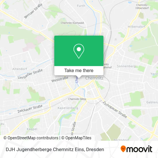 Карта DJH Jugendherberge Chemnitz Eins