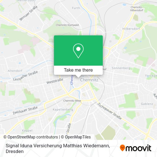 Карта Signal Iduna Versicherung Matthias Wiedemann