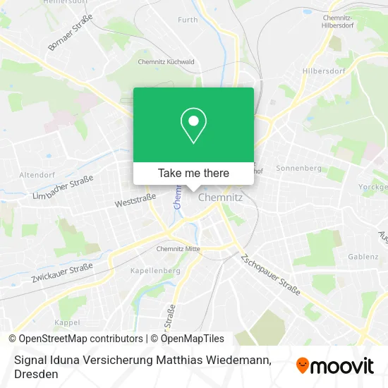 Карта Signal Iduna Versicherung Matthias Wiedemann