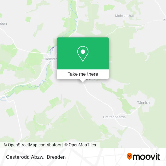 Карта Oesteröda Abzw.