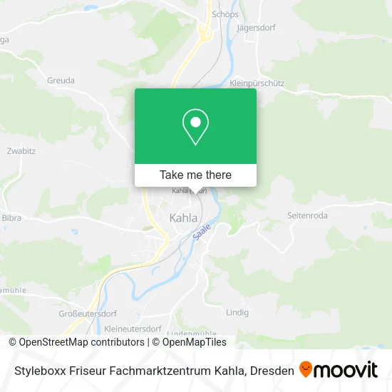 Карта Styleboxx Friseur Fachmarktzentrum Kahla