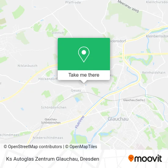 Ks Autoglas Zentrum Glauchau map
