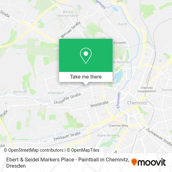 Карта Ebert & Seidel Markers Place - Paintball in Chemnitz