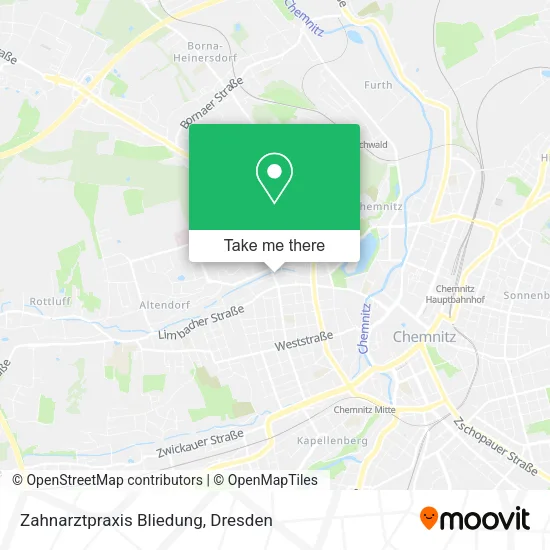 Карта Zahnarztpraxis Bliedung