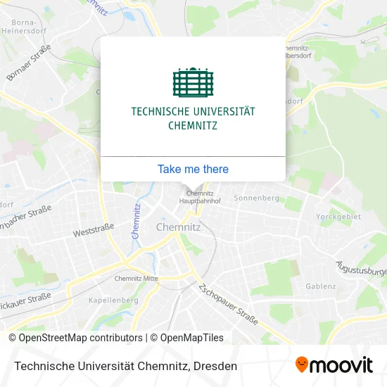Карта Technische Universität Chemnitz