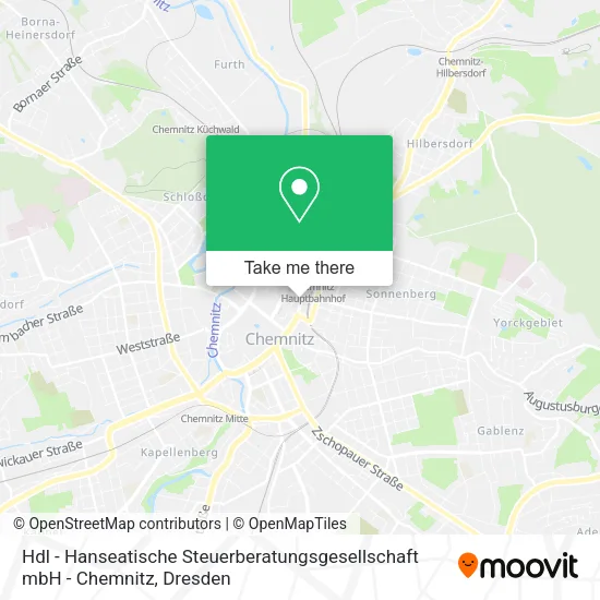 Карта Hdl - Hanseatische Steuerberatungsgesellschaft mbH - Chemnitz