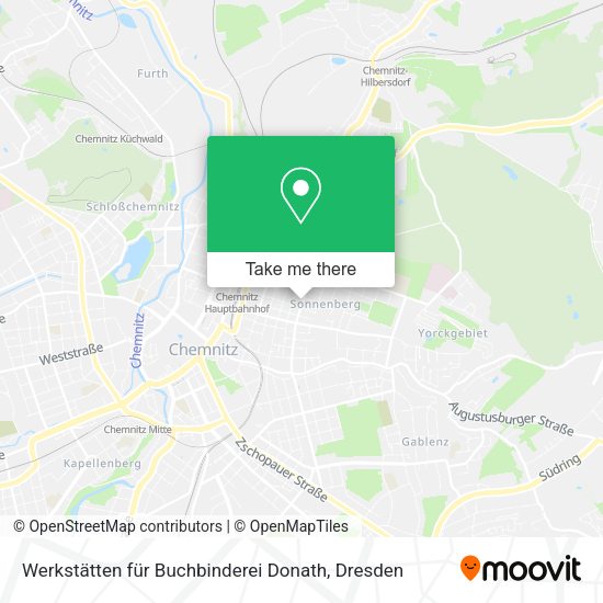 Карта Werkstätten für Buchbinderei Donath