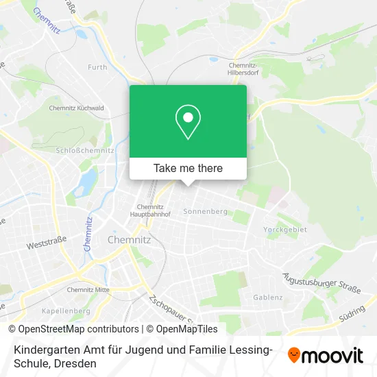 Карта Kindergarten Amt für Jugend und Familie Lessing-Schule