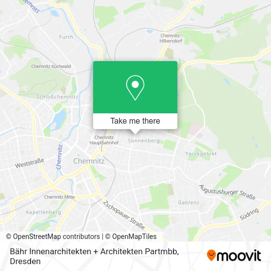 Карта Bähr Innenarchitekten + Architekten Partmbb