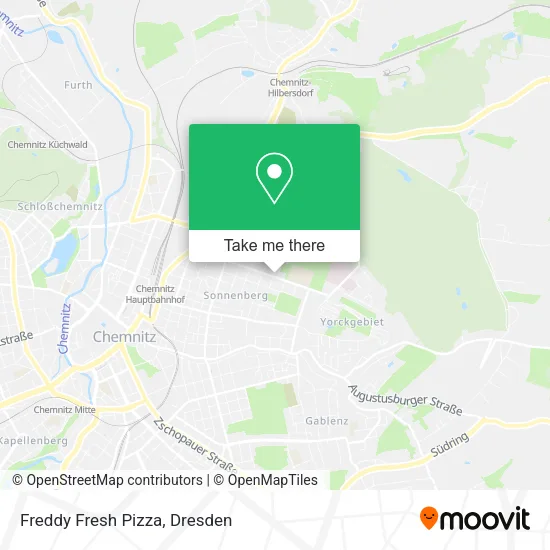 Карта Freddy Fresh Pizza