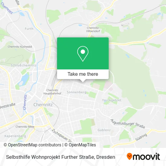 Карта Selbsthilfe Wohnprojekt Further Straße