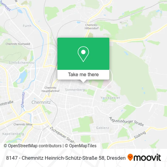 Карта 8147 - Chemnitz Heinrich-Schütz-Straße 58