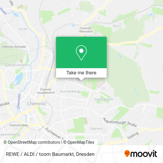 Карта REWE / ALDI / toom Baumarkt