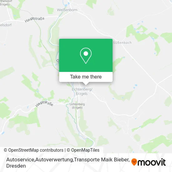 Карта Autoservice,Autoverwertung,Transporte Maik Bieber