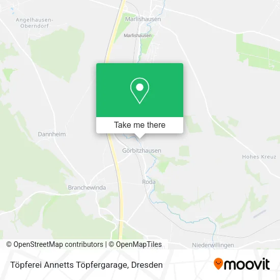 Карта Töpferei Annetts Töpfergarage