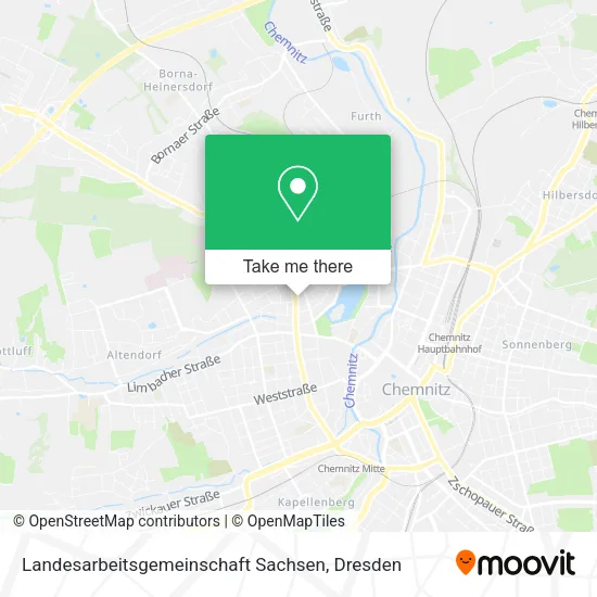 Карта Landesarbeitsgemeinschaft Sachsen