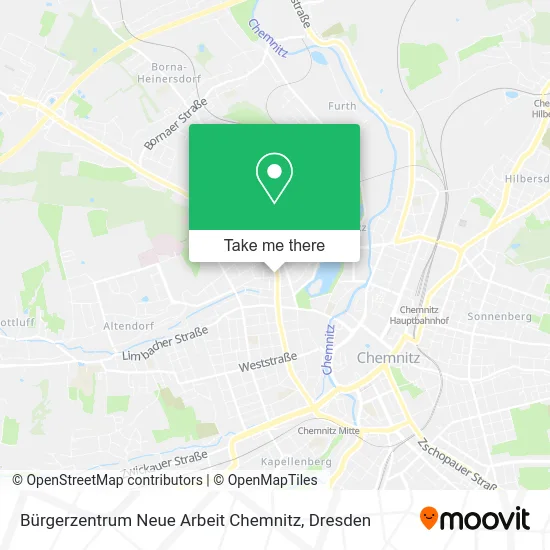Карта Bürgerzentrum Neue Arbeit Chemnitz