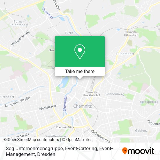 Карта Seg Unternehmensgruppe, Event-Catering, Event-Management