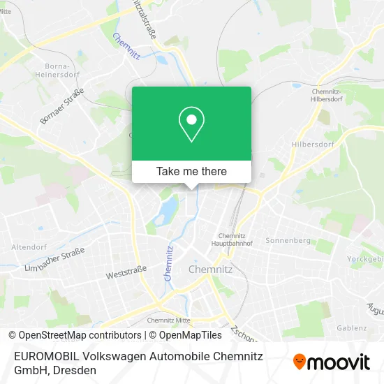 Карта EUROMOBIL Volkswagen Automobile Chemnitz GmbH