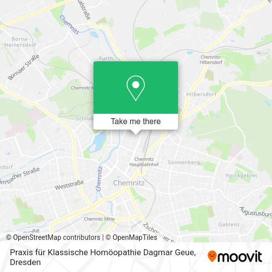 Карта Praxis für Klassische Homöopathie Dagmar Geue