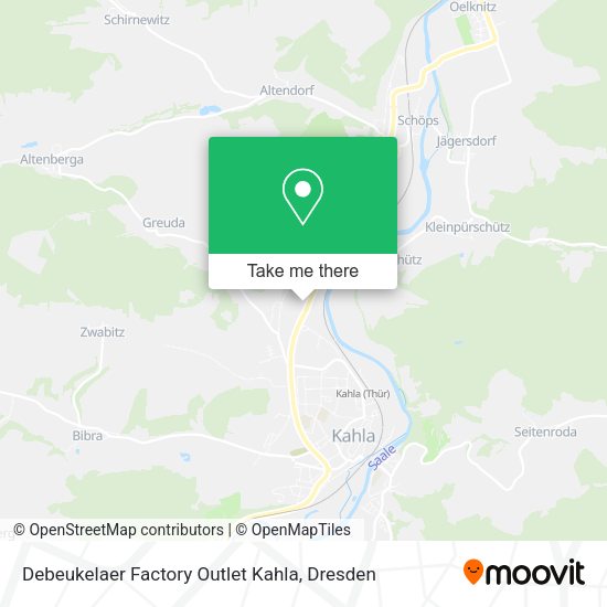 Карта Debeukelaer Factory Outlet Kahla
