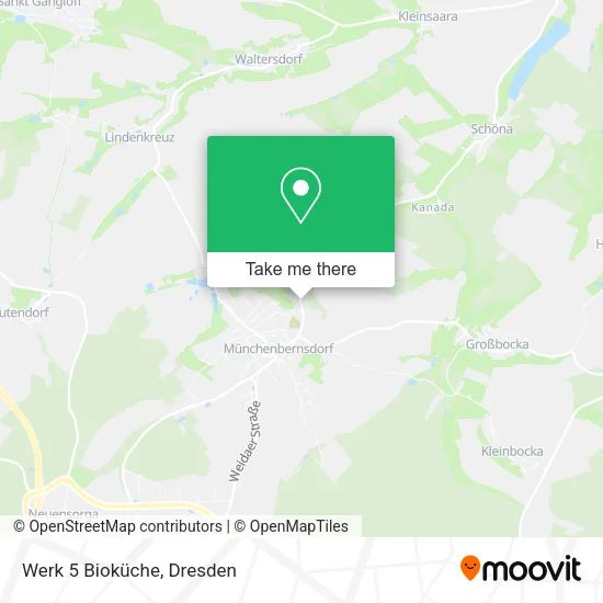 Карта Werk 5 Bioküche