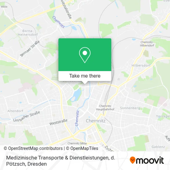 Карта Medizinische Transporte & Dienstleistungen, d. Pötzsch