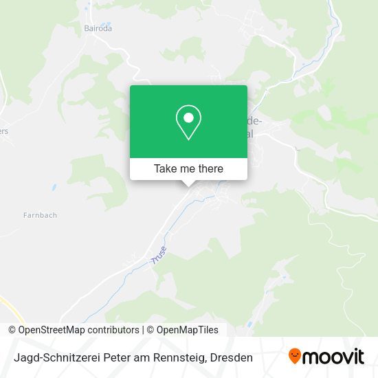Карта Jagd-Schnitzerei Peter am Rennsteig