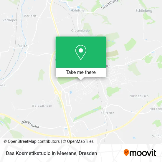 Карта Das Kosmetikstudio in Meerane