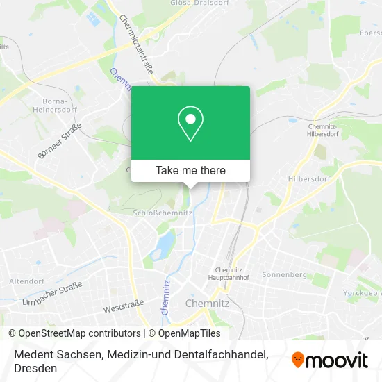 Карта Medent Sachsen, Medizin-und Dentalfachhandel