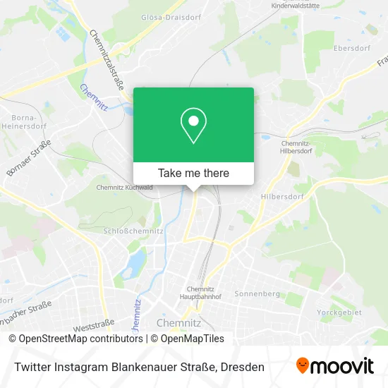 Карта Twitter Instagram Blankenauer Straße