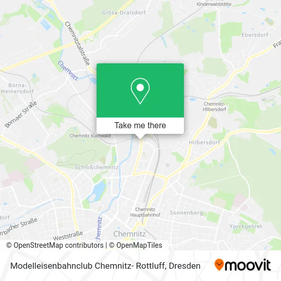 Карта Modelleisenbahnclub Chemnitz- Rottluff